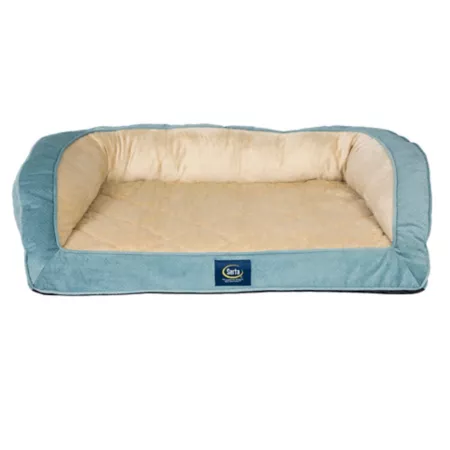 Serta Quilted Bolster Pet Bed Bolster Dog Beds