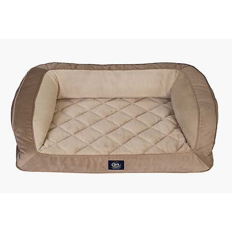 Serta Quilted Couch Bolster Pet Bed