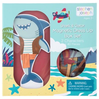Stephen Joseph Magnetic Dress Up Doll Shark and Gator, SJ123380