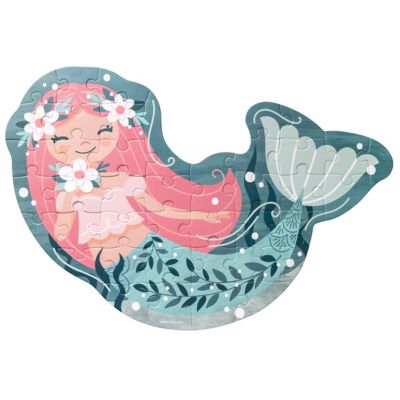 Stephen Joseph Shaped Jigsaw Puzzle Mermaid