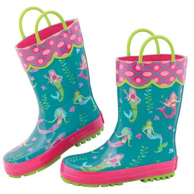 Stephen Joseph Rain Boots Mermaid