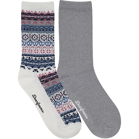 Dearfoams Women's Boot Sock Soft Comfort Socks, 2 pk., 06LXC40952