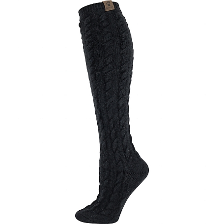 Bearpaw Women's Knee High Chunky Cable Socks, 06LXC78321