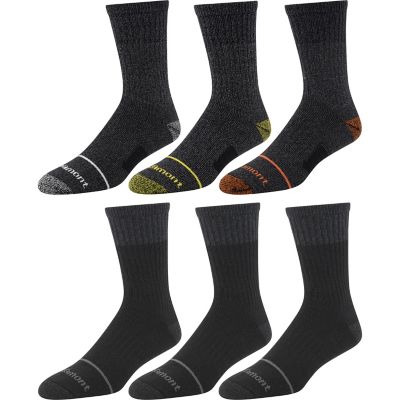 Image showing  Men's Full Cushion Cotton Crew Socks, 6-Pair
