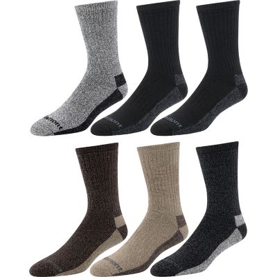 Image showing 1 th Wells Lamont Men's Full Cushion Cotton Crew Socks, 6-Pair