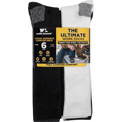 Wells Lamont Men's Over the Calf Full Cushion Cotton, 6 pk.