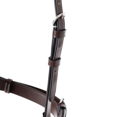 Image showing  Fancy Stitched Crank Full Bridle Noseband, Brown