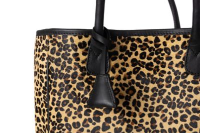 Image showing  Leopard Hair On Hide Tote Handbag