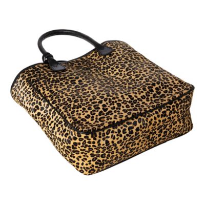 Image showing  Leopard Hair On Hide Tote Handbag