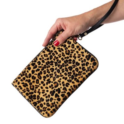Image showing  Leopard Hair On Hide Wristlet