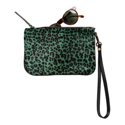 Image showing  Turquoise Leopard Hair on Hide Wristlet