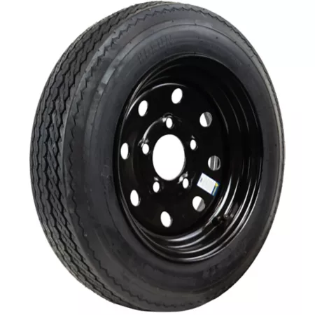 Hi-Run 4.80-12 Black Modular Trailer Tire Set 4 Ply 5 Hole Load Range B Tire & Wheel Combos