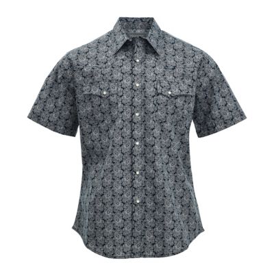 Wrangler Wrancher Men's Short Sleeve Print Shirt