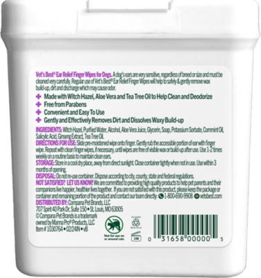 Image showing  Ear Relief Finger Wipes, 50 ct.