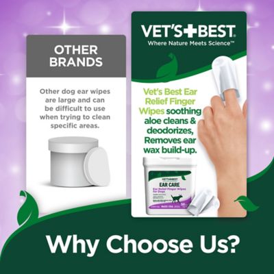 Image showing 5 th Vet's Best Ear Relief Finger Wipes, 50 ct.