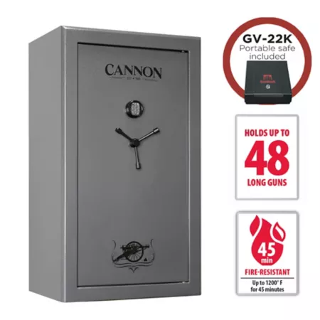 Canon 48 Long Gun 18.73 cu Electronic Lock Gun Safe with Portable Safe Included 45 Min Fire classification Gun Safes