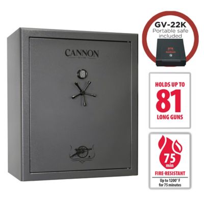 Cannon 81 Long Gun, E-Lock, 75 Min. Fire Rating, Gun Safe with Portable Safe Included