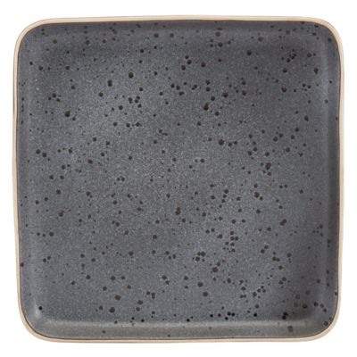 Image showing 6 th Tabletops Gallery Madison Square Dinnerware Set, Speckled Grey, 12 pc.