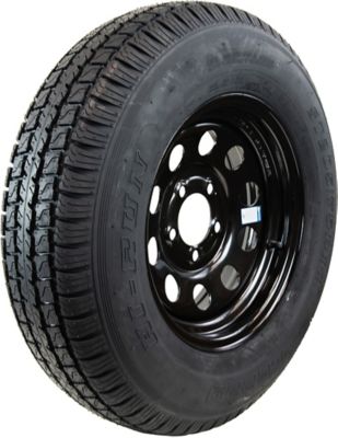 Hi-Run ST205/75R14 8-Ply 5-Hole Black Modular Wheel Trailer