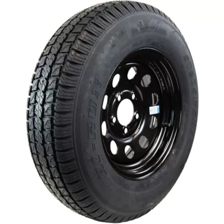 Hi-Run Trailer Tire Set ST205/75D14 5-Hole Black Modular Wheel Load Range C 6-Ply ASB1210 Tire & Wheel Combos