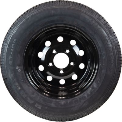 Image showing  Trailer Tire Assembly, ST175/80R13, 5-Hole Black Modular Wheel, Load Range C, 6 ply, ASR2117