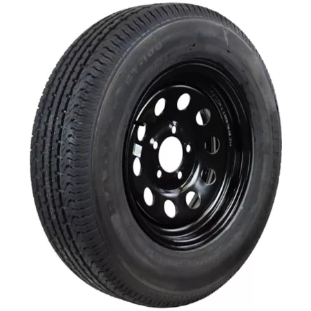 Hi-Run ST205/75R15 Black Modular Trailer Tire Set 8 Ply 5 Hole Load Range D Tire & Wheel Combos