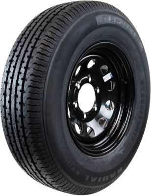 Hi-Run Trailer Tire Assembly, ST225/75R15, 6-Hole Black Modular Wheel, Load Range E, 10 ply., ASR2120