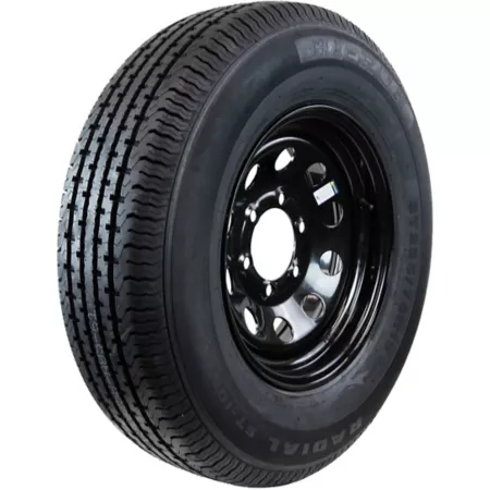 Hi-Run ST225/75R15 Black Modular Trailer Tire Set 10 Ply 6 Hole Load Range E Tire & Wheel Combos