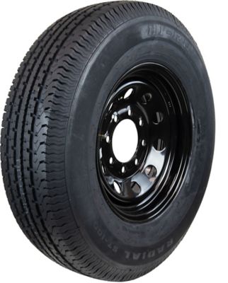 Hi-Run ST235/80R16 10PR 8-Hole Black Modular Wheel Trailer Tire Assembly, Load Range E