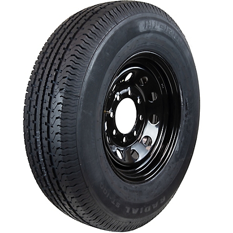 Hi-Run Trailer Tire Assembly, ST235/80R16, 8-Hole Black Modular Wheel, Load Range E, 10 PR, ASR2121