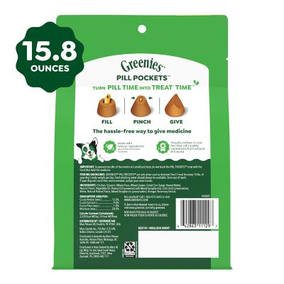 Image showing 9 th Greenies Pill Pockets Peanut Butter Flavor Pill Hiding Treats for Dogs
