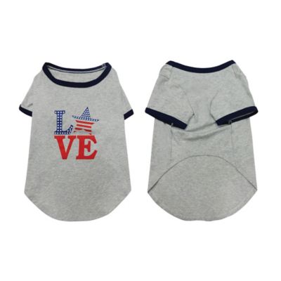 Image showing  Patriotic Love Pet T-shirt