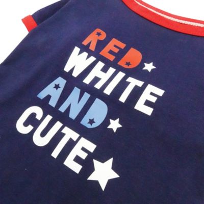 Image showing  Red White and Cute Pet T-shirt