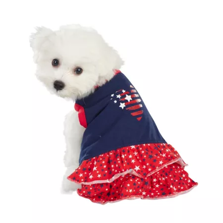 Best Furry Friends Patriotic Heart Dress Patriotic Pet Apparel & Accessories