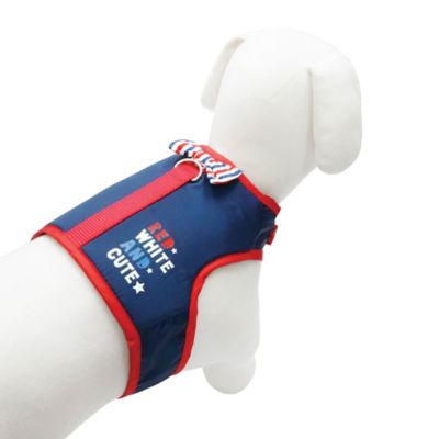 Best Furry Friends Red White and Cute Dog Harness