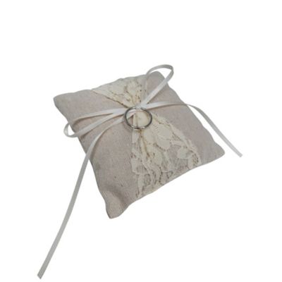 Image showing  Rustic Ring Bearer Pillow