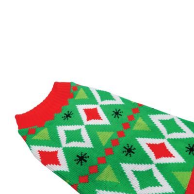 Image showing  Holiday Argyle Pet Sweater