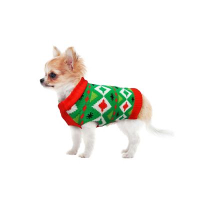 Image showing  Holiday Argyle Pet Sweater