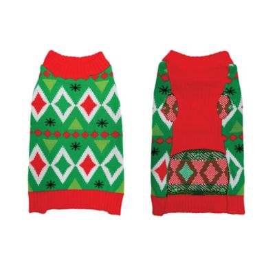 Best Furry Friends Holiday Argyle Pet Sweater