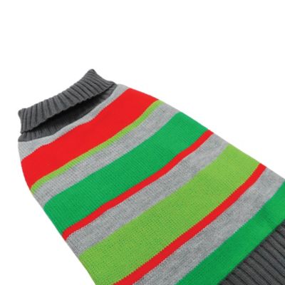 Image showing  Holiday Striped Pet Sweater