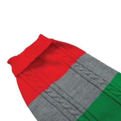 Image showing  Holiday Colorblock Pet Sweater