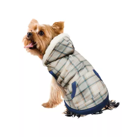 Best Furry Friends Harvest Plaid Pet Hoodie Dog Coats & Jackets