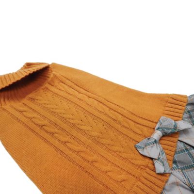 Image showing  Harvest Plaid Pet Sweater Dress