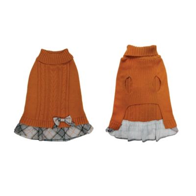 Image showing  Harvest Plaid Pet Sweater Dress