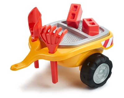 Image showing  Yellow Super Builder, Ride-on and Push-along Vehicle Toy, with Trailer and Sand Playset, 1-3 years FA706C
