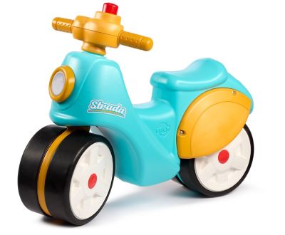 Falk Light Blue Toddler Strada Scooter Toy, Ride-On Motocycle with Silent Wheels, Horn +1.5-3 years FA800S