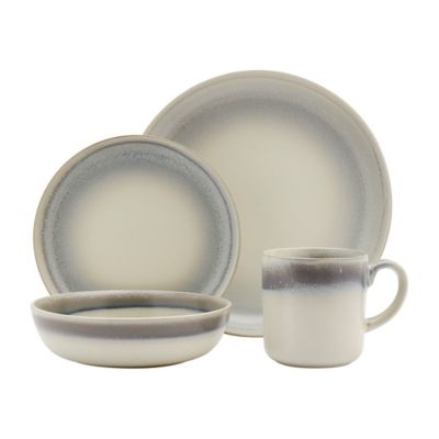 Image showing  16 pc. Dinnerware Set Hudson Reactive Glaze