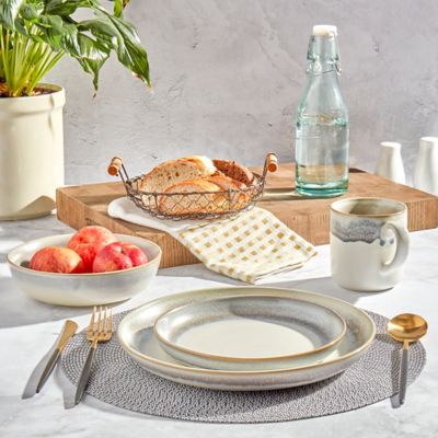 Image showing  16 pc. Dinnerware Set Hudson Reactive Glaze