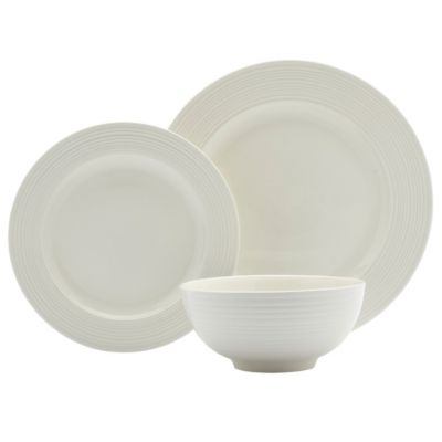 Image showing  12 pc. Contempo Ivory Porcelain Dinnerware Set
