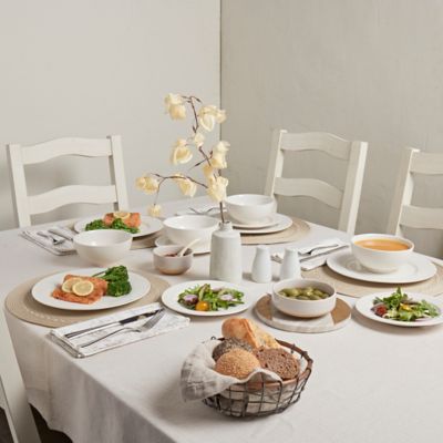 Image showing  12 pc. Contempo Ivory Porcelain Dinnerware Set